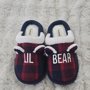 Dearfoams Navy and Cream Slippers